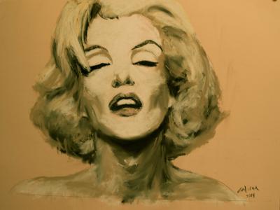 Marilyn Monroe. Sobre Retrato en Rosa, B